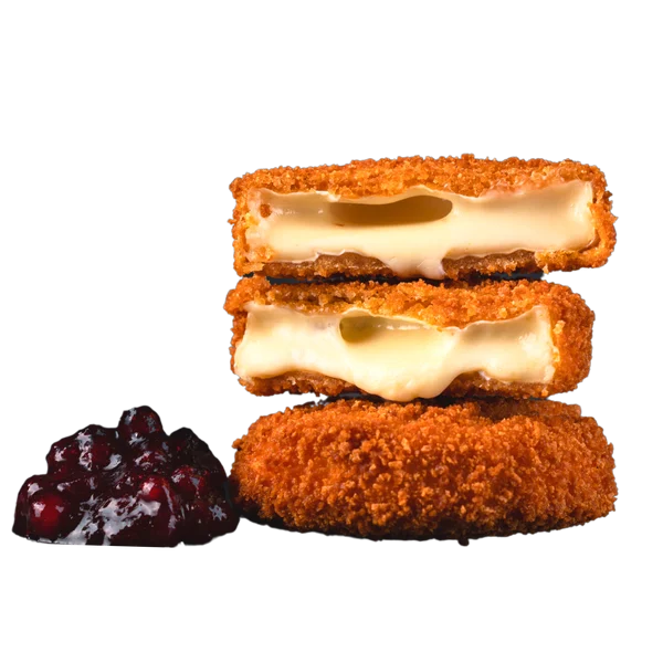 Camembert mit Preiselbeermarmelade